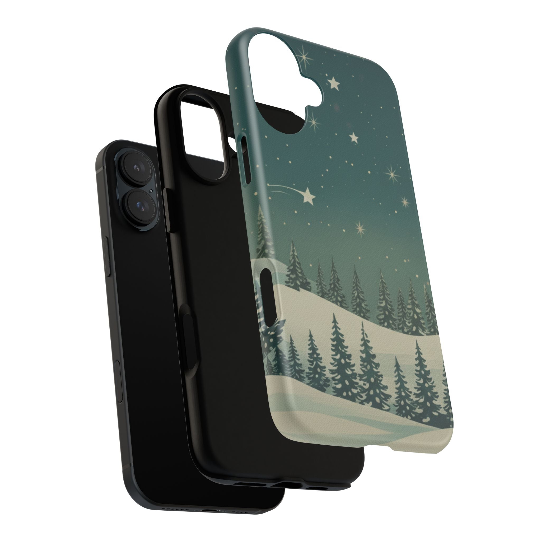 Winter Night Sky iPhone Case - Christmas Holiday Collection
