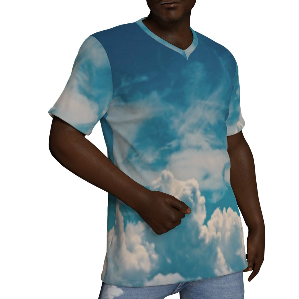 All-Over Print V-Neck T-Shirt