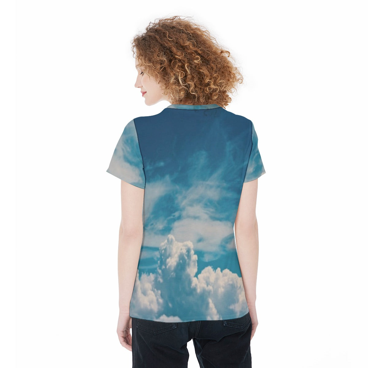 All-Over Print Round Neck T-Shirt