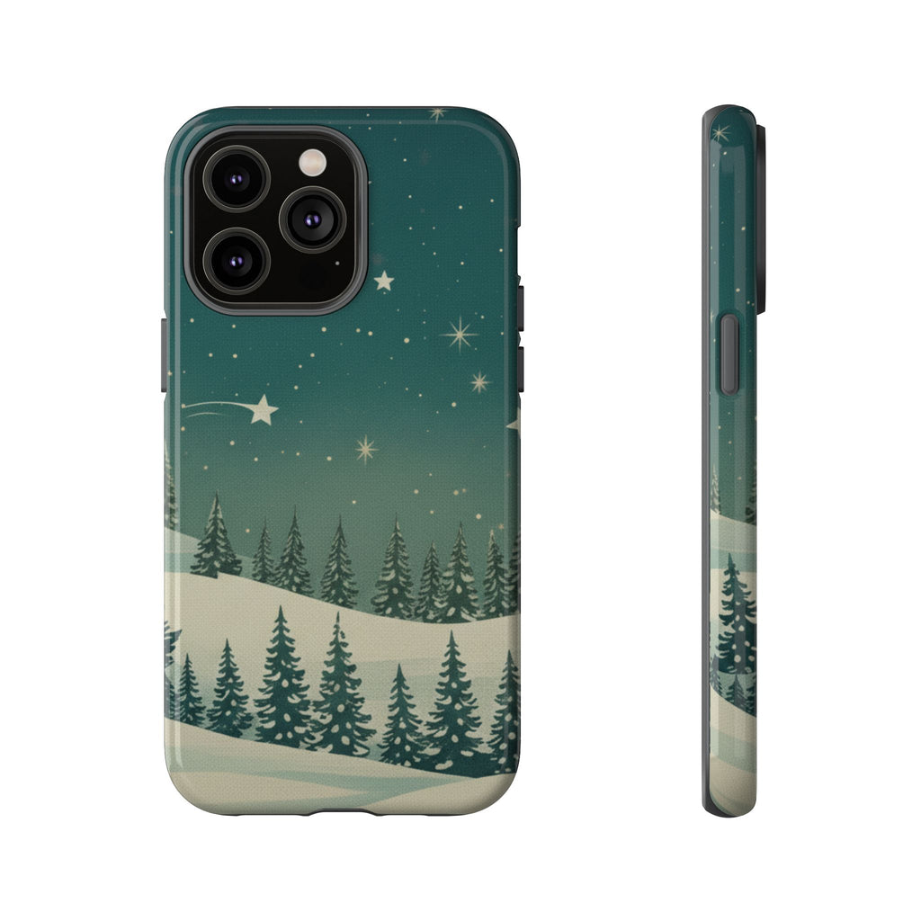 Winter Night Sky iPhone Case - Christmas Holiday Collection