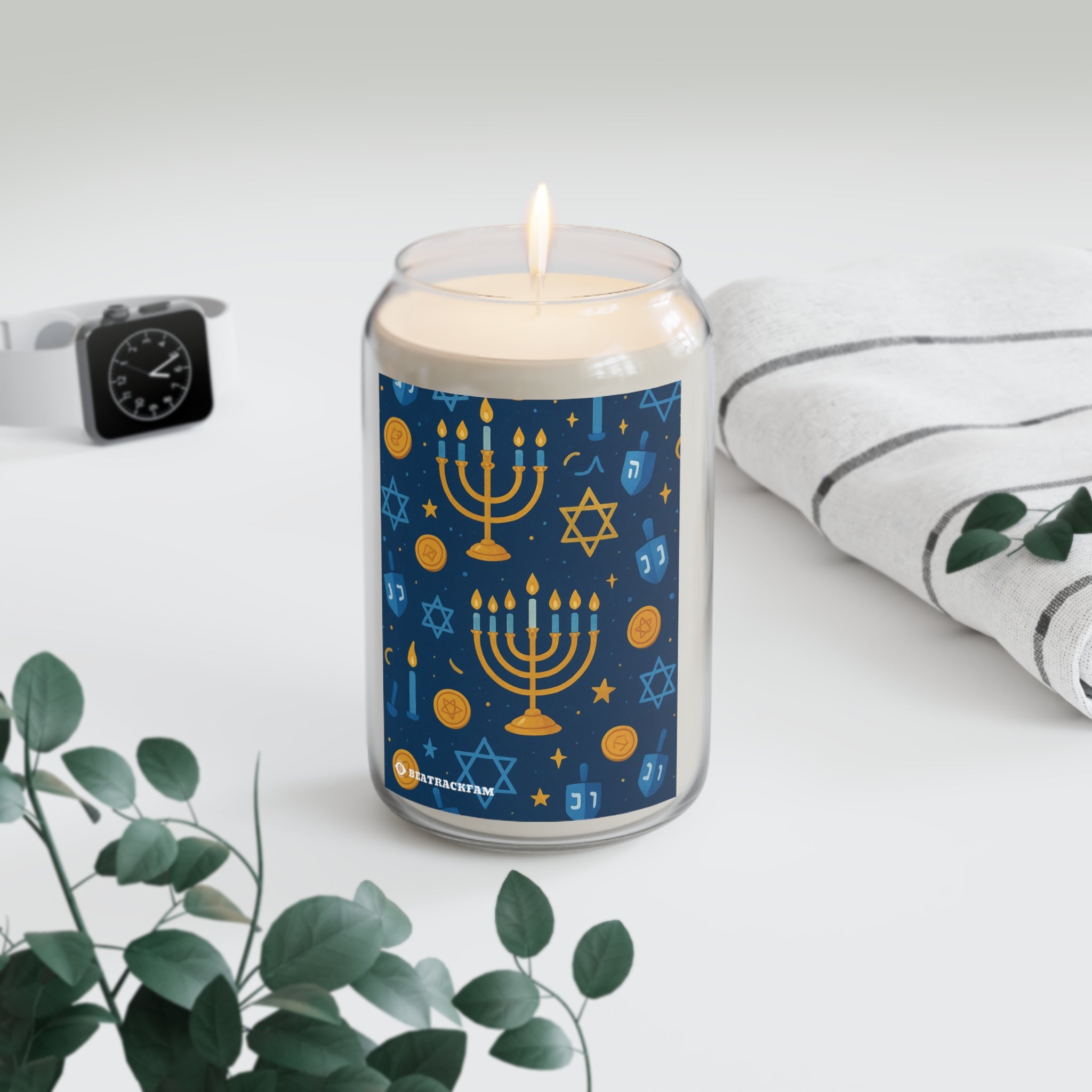 Scented Soy Candle - Holiday Collection (Chanukah)