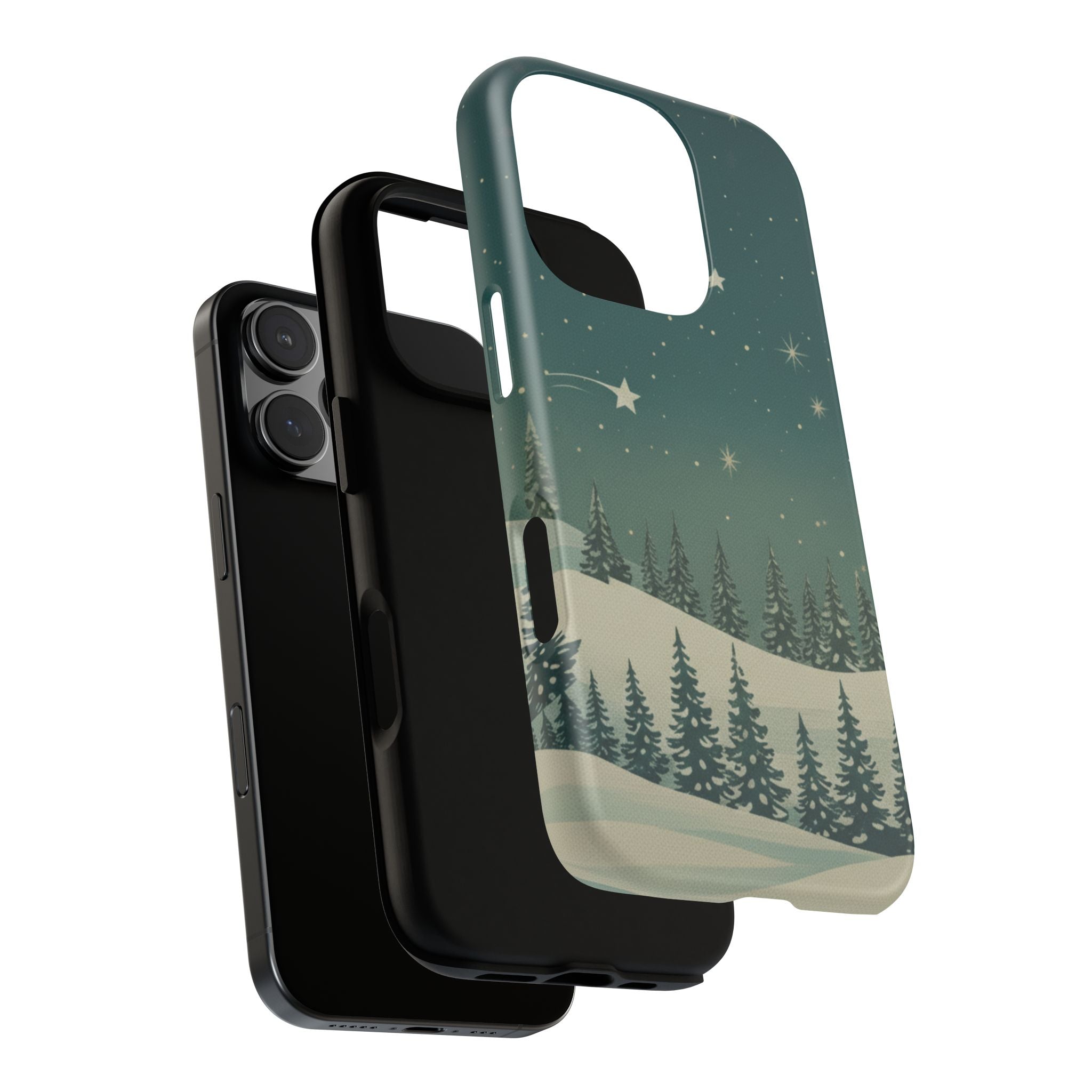 Winter Night Sky iPhone Case - Christmas Holiday Collection