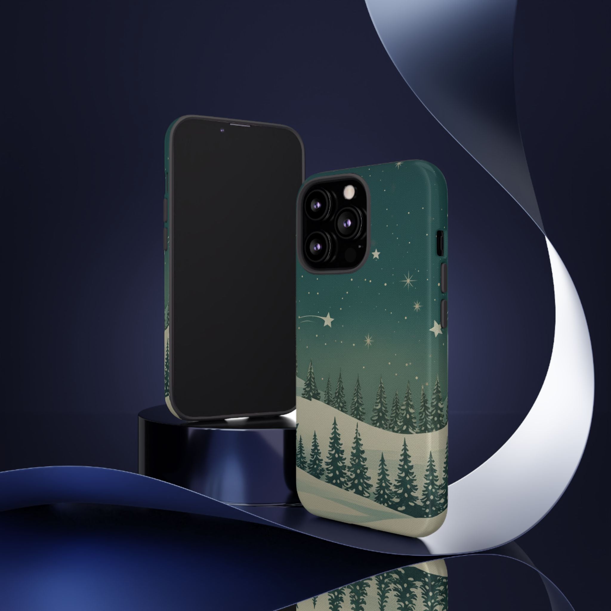 Winter Night Sky iPhone Case - Christmas Holiday Collection