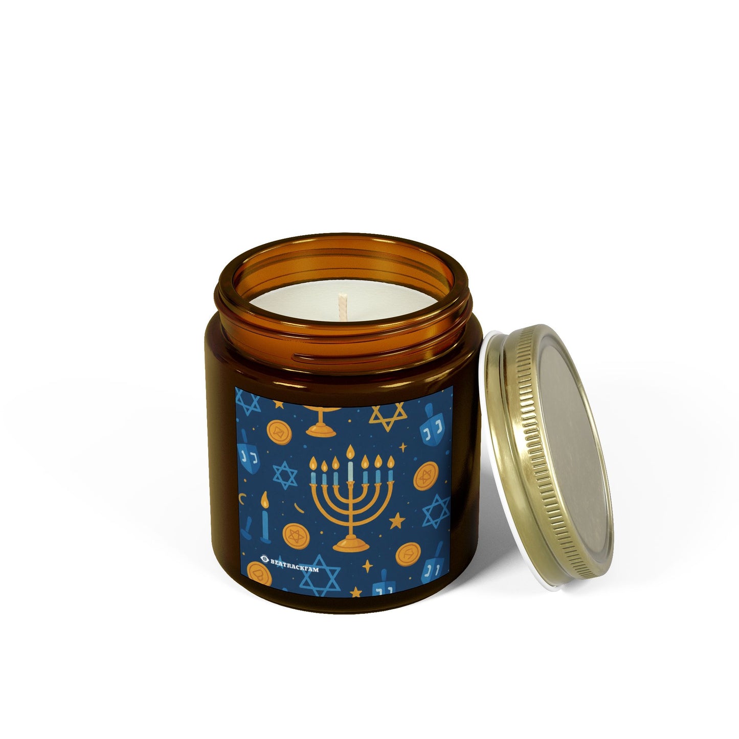 Coconut Apricot Wax Scented Candles - Holiday Collection (Chanukah)