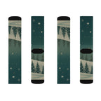 Winter Forest Sublimation Socks - Christmas Holiday Collection
