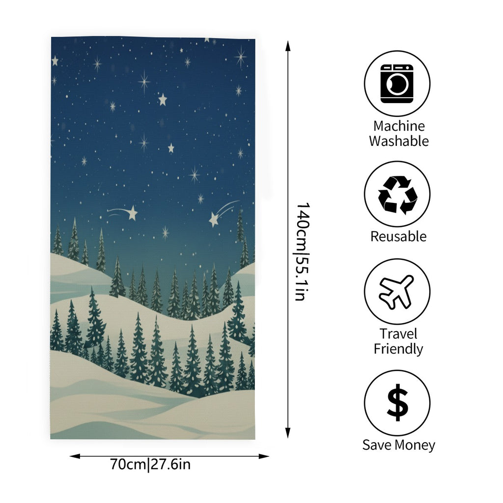 Adult Bath Towel Vertical Style For the USA - Christmas Holiday Collection