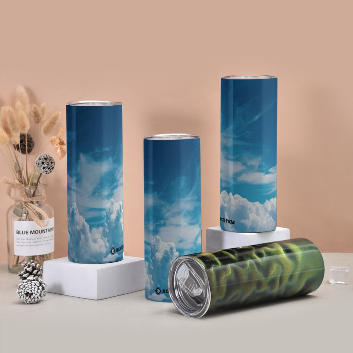 Tumbler with twinkle surface  20oz