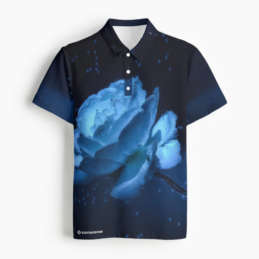 All-Over Print Men's Polo Collar Jersey