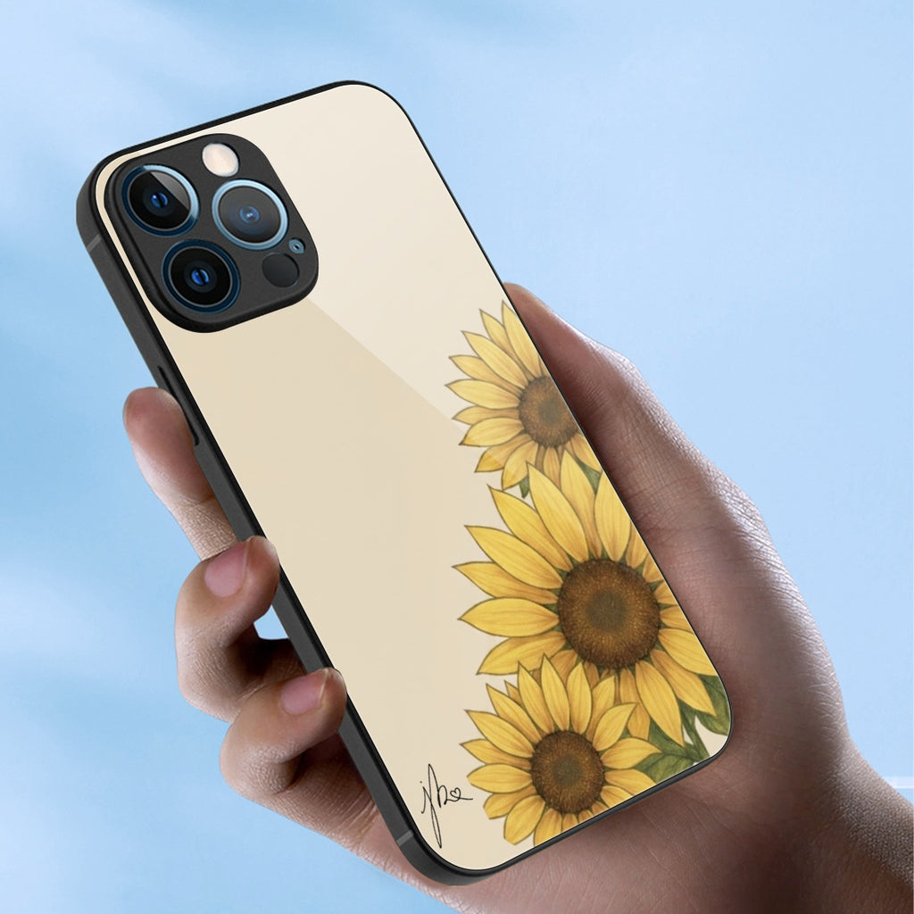 iPhone 13 Series Mobile Phone Case | Glass - Sunflower Signature Collection by Juli