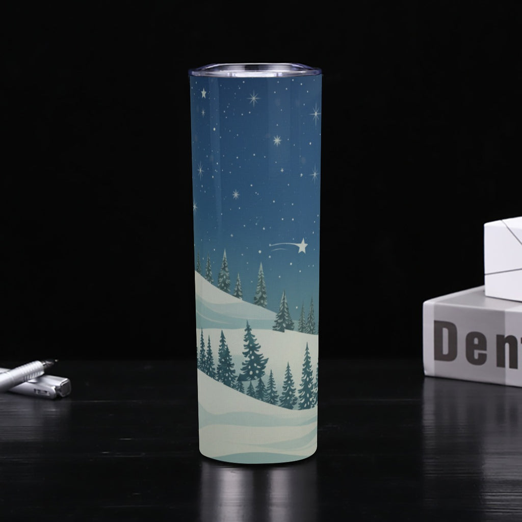 Skinny Tumbler Stainless Steel with Lids 30OZ - Christmas Holiday Collection