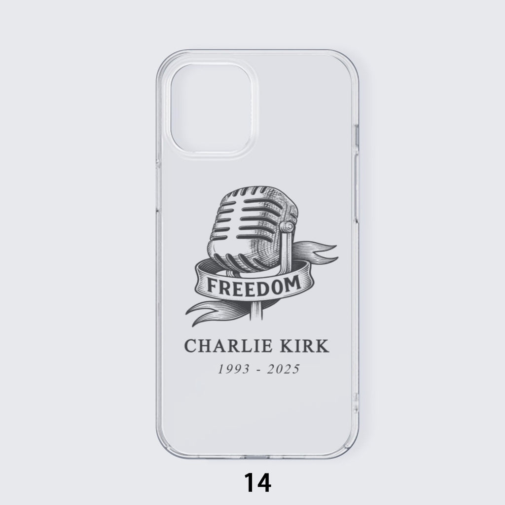 iPhone 14 15 Series Mobile Phone Case | TPU - Charlie Kirk Freedom Microphone Collection