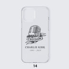 iPhone 14 15 Series Mobile Phone Case | TPU - Charlie Kirk Freedom Microphone Collection