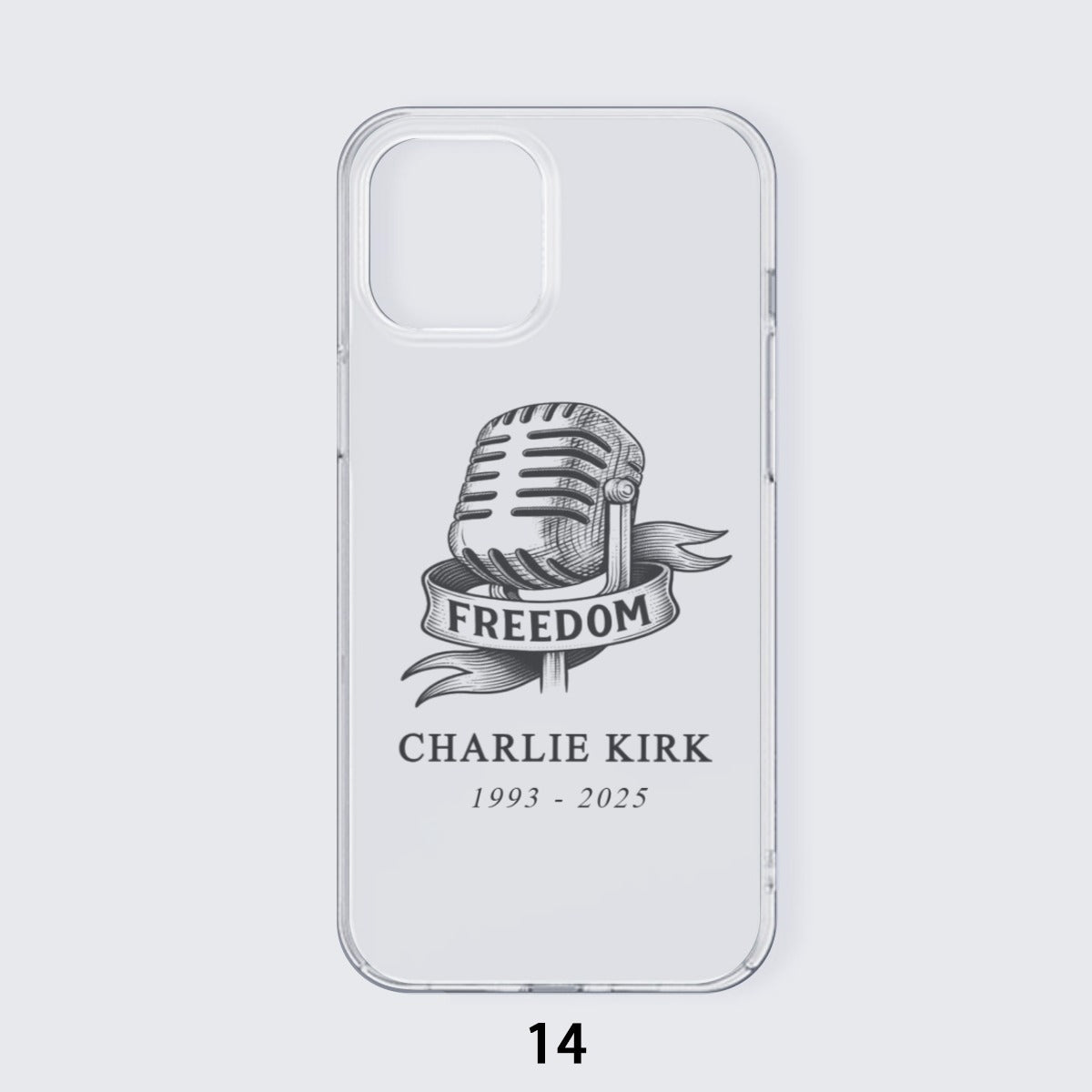 iPhone 14 15 Series Mobile Phone Case | TPU - Charlie Kirk Freedom Microphone Collection