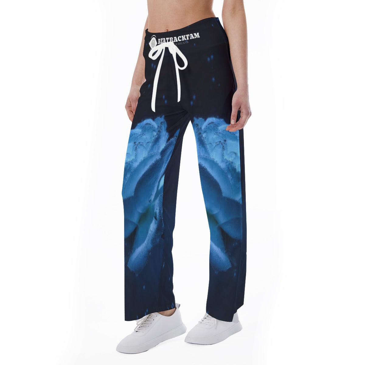 All-Over Print Women's High-waisted Straight-leg Trousers