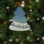 Christmas Tree Shaped Aluminum Pendant - Christmas Holiday Collection