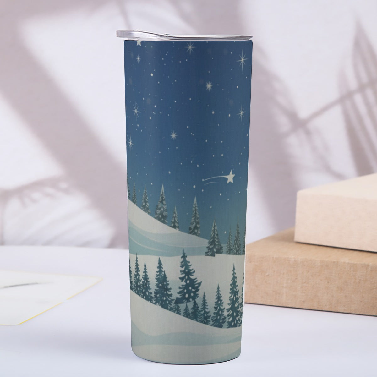 Skinny Tumbler Stainless Steel with Lids 20OZ - Christmas Holiday Collection