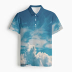 All-Over Print Men's Polo Collar Jersey