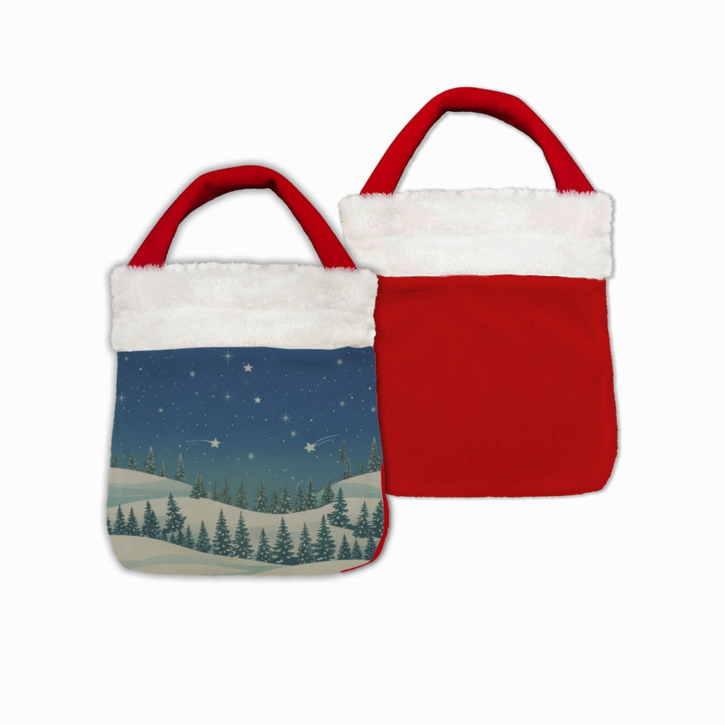 Single-Side Printing Christmas Reticule - Christmas Holiday Collection