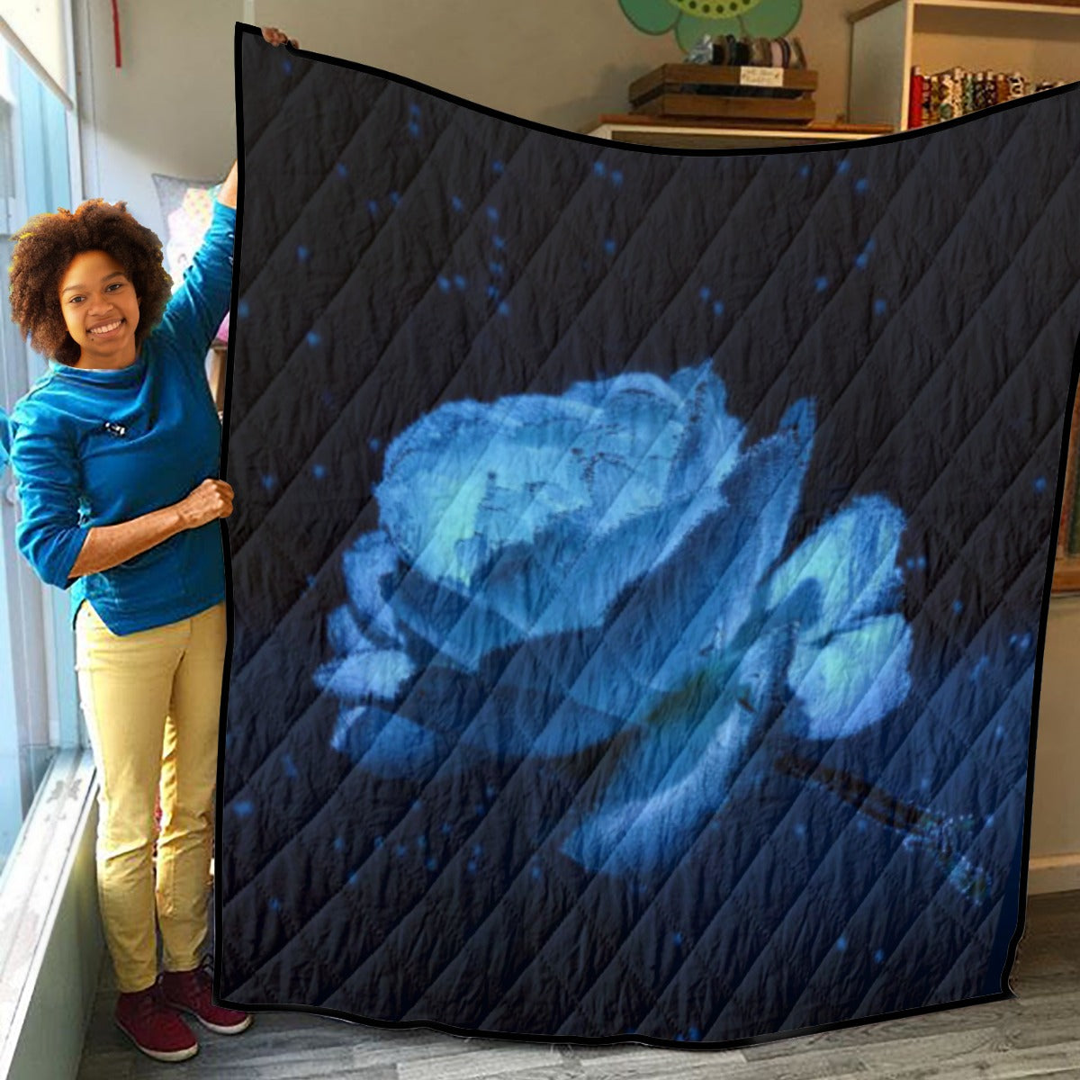 Lightweight & Breathable Quilt With Edge-wrapping Strips