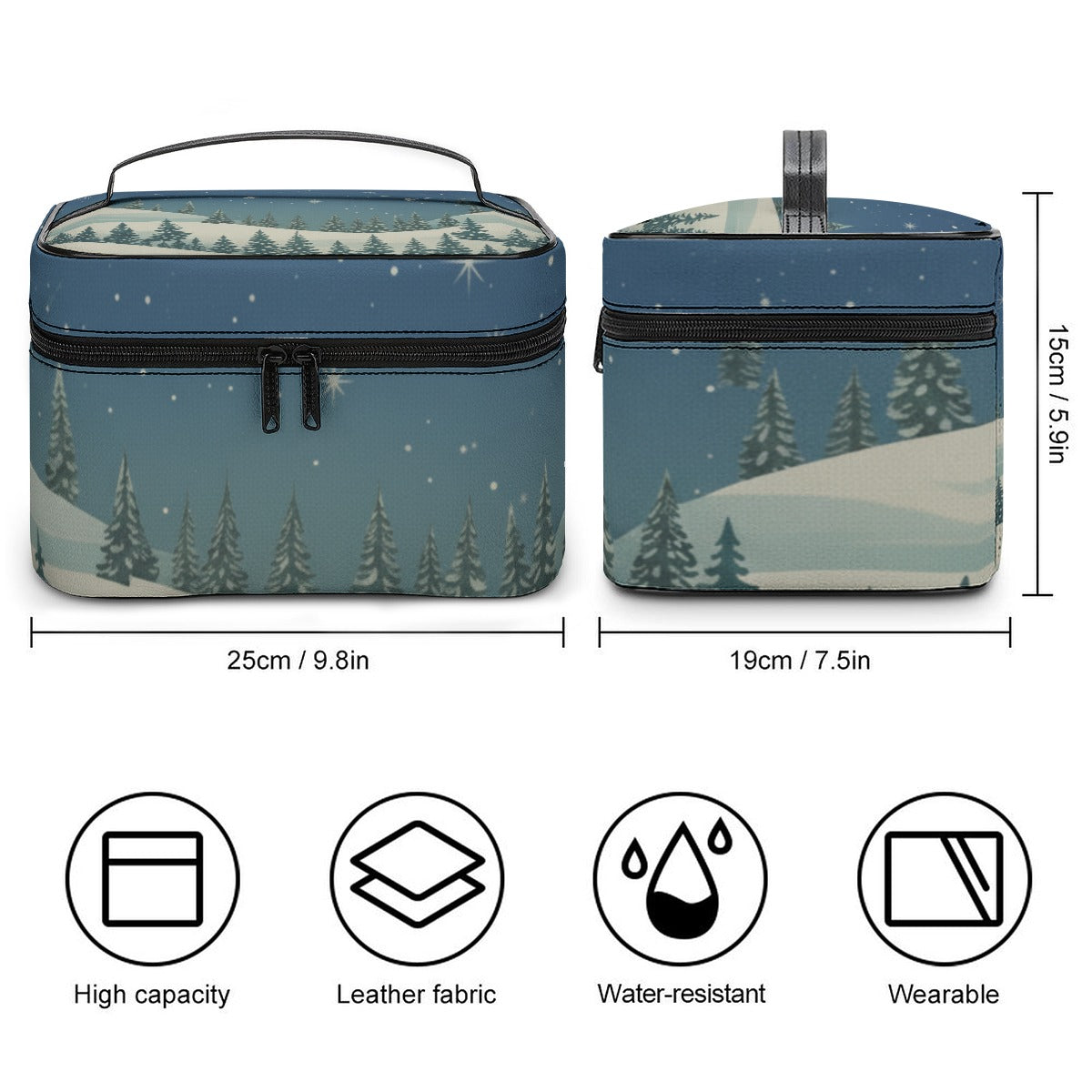 Large Capacity Toiletry Organizer Bag - Christmas Holiday Collection