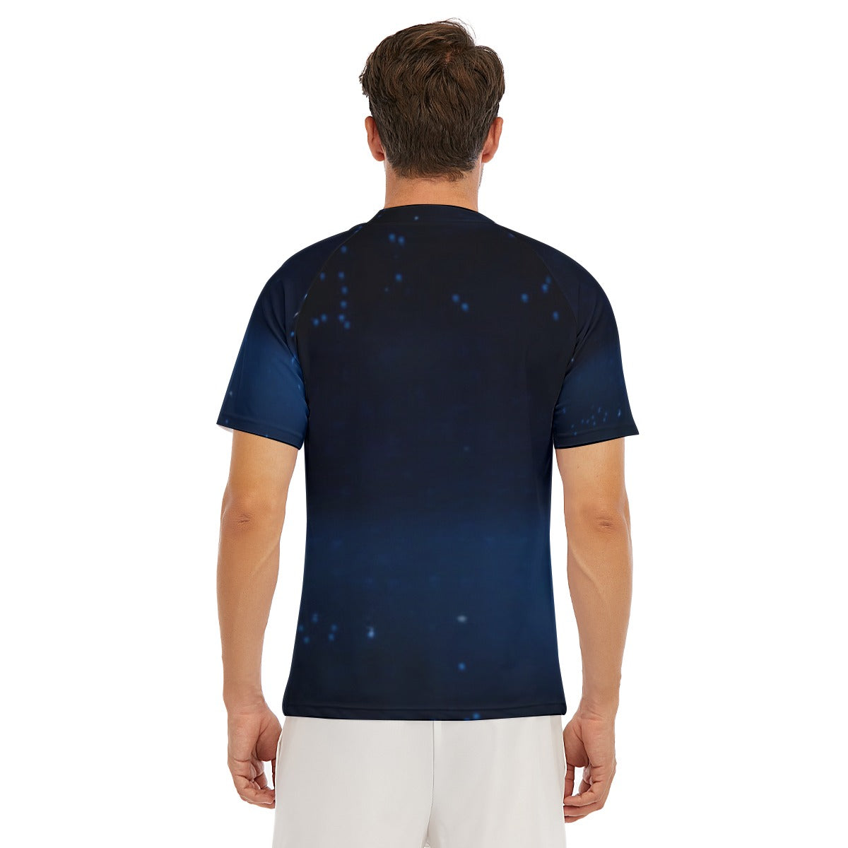 All-Over Print Men's Tight Surf Clothing With Half Sleeves