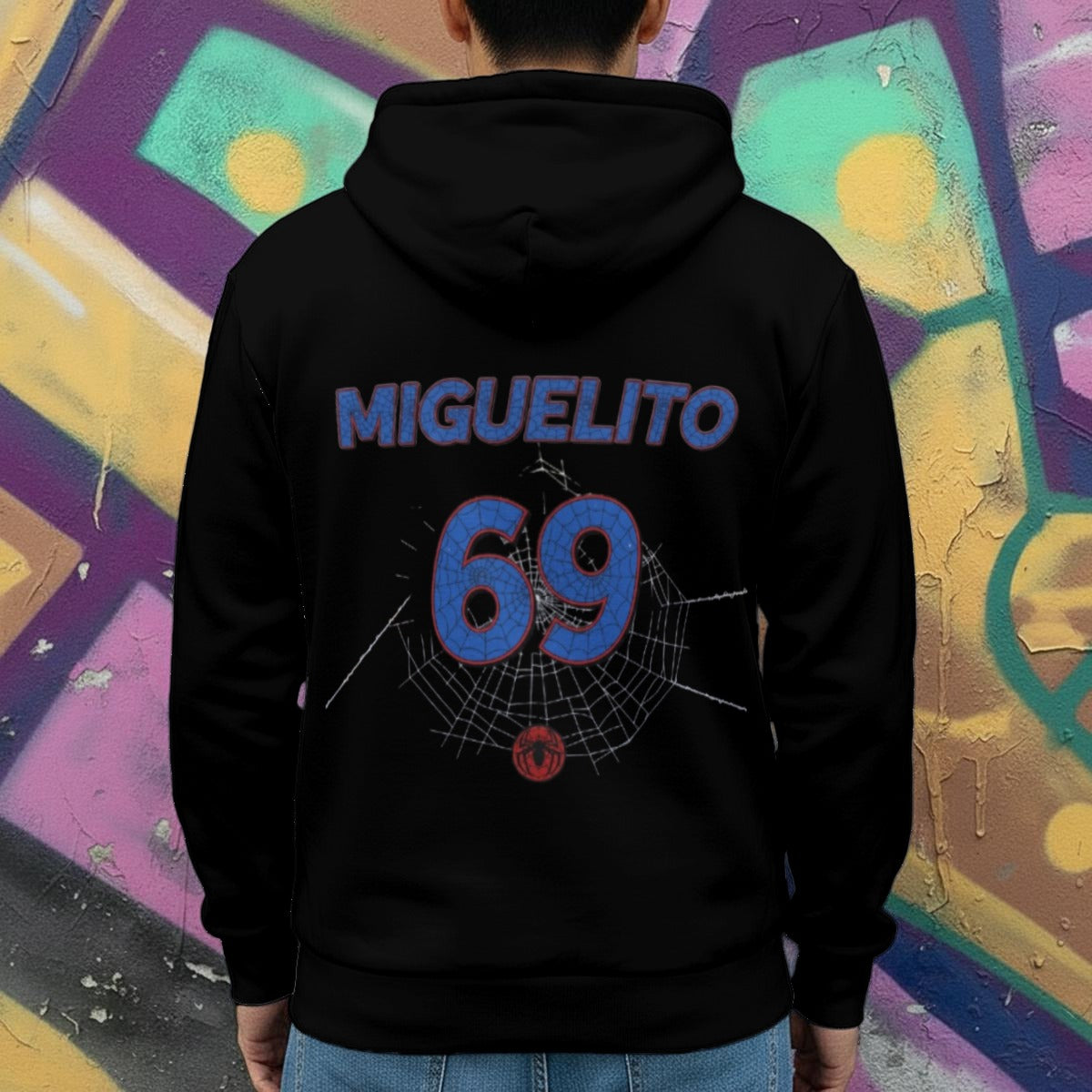 All-Over Print Men's Heavy Fleece Zip Up Hoodie - Miguel's Exclusive