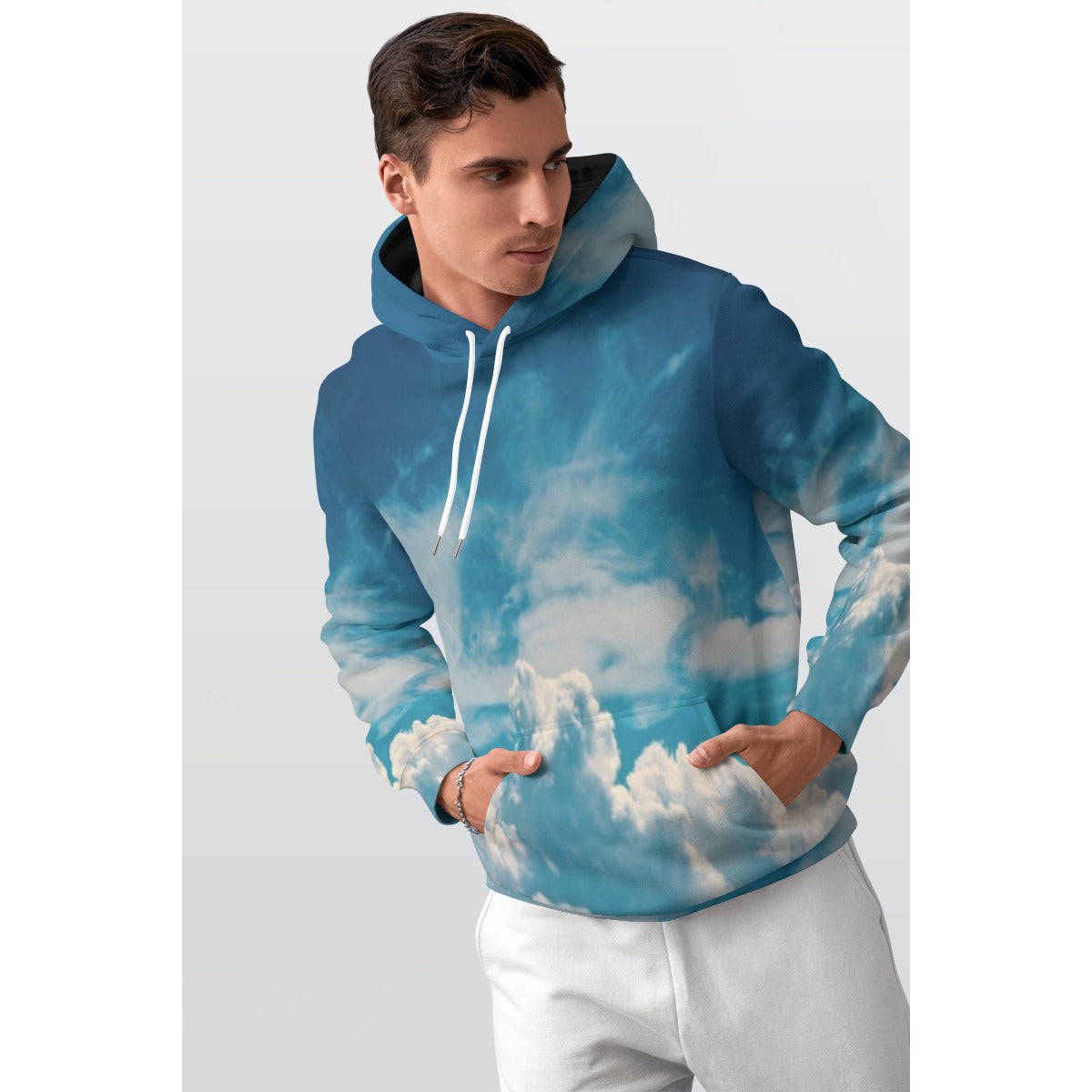 All-Over Print Men's Thicken Pullover Hoodie