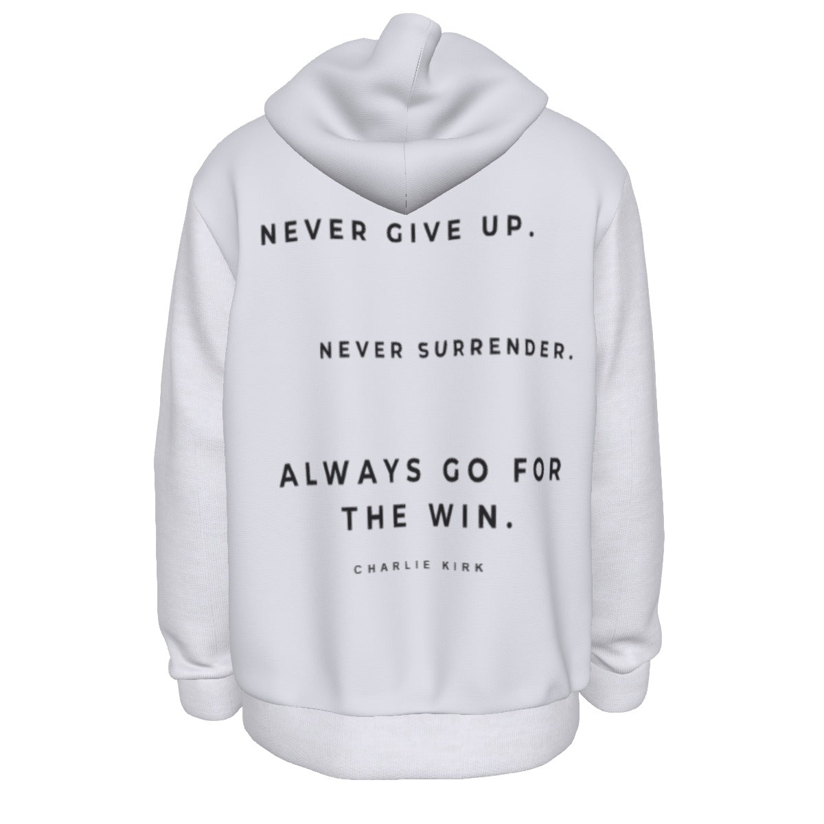 All-Over Print Men's Thicken Pullover Hoodie - Charlie Kirk Freedom Microphone Collection