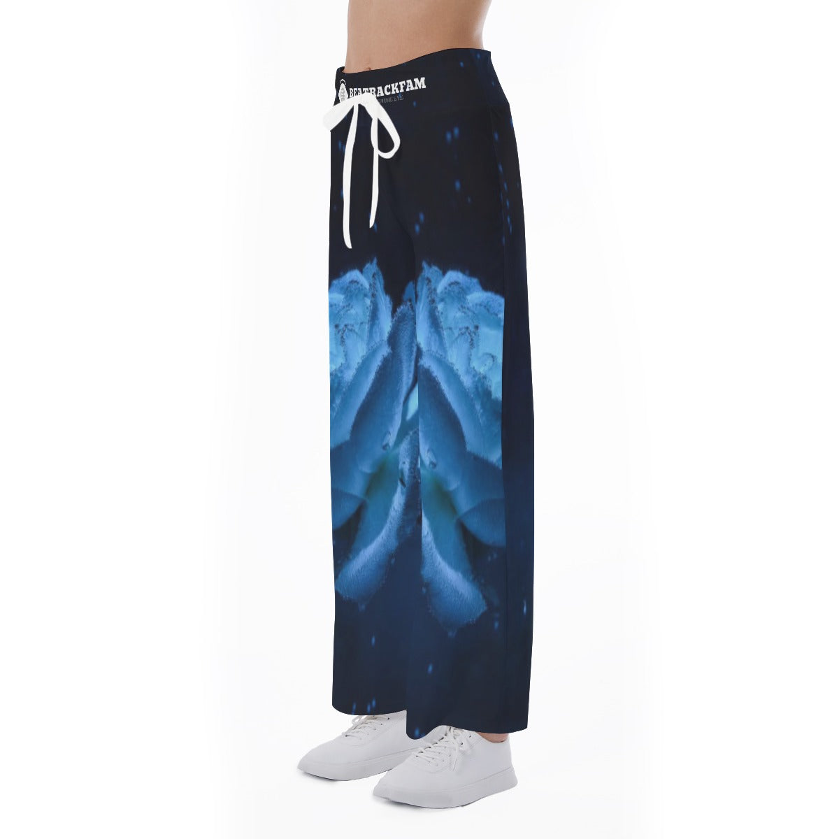 All-Over Print Women's High-waisted Straight-leg Trousers