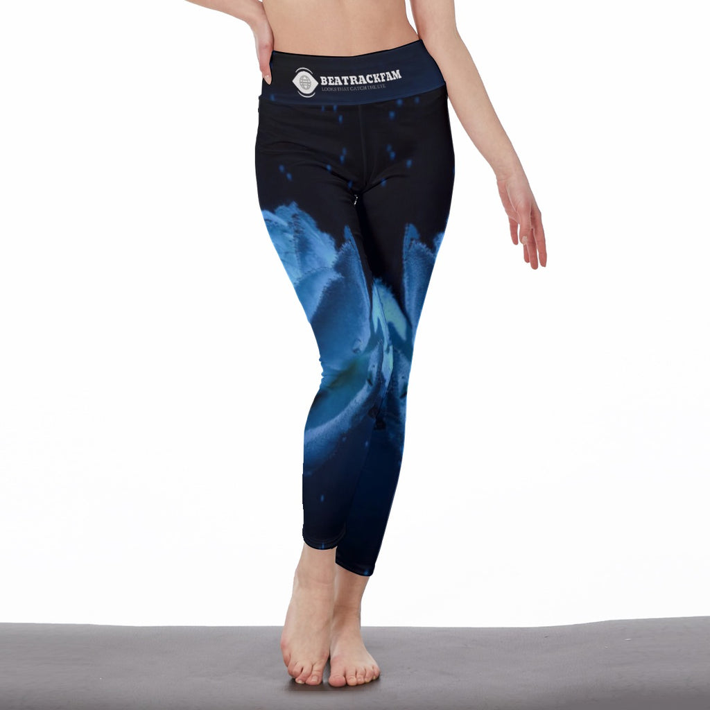 All-Over Print Women's High Waist Leggings | Side Stitch Closure