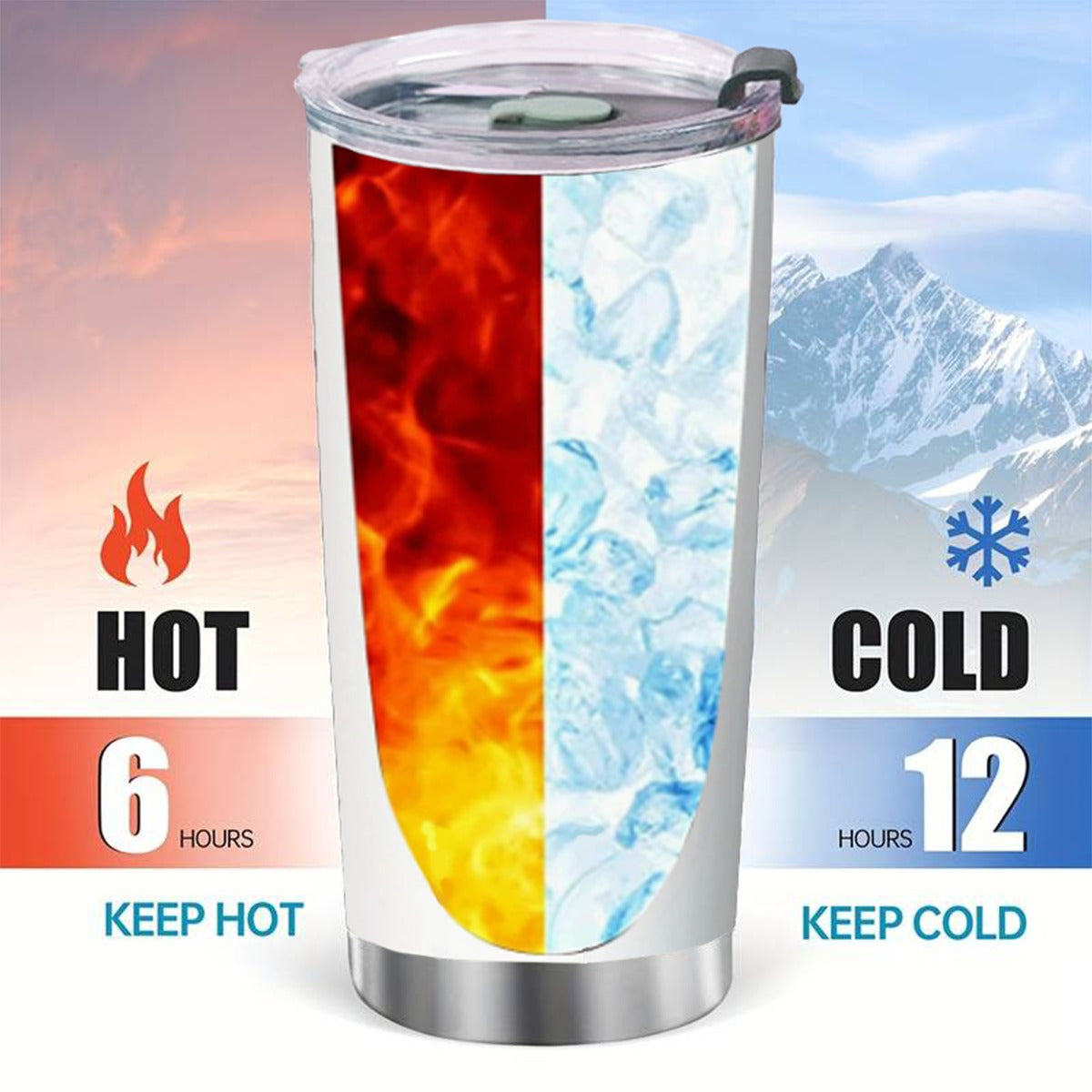 Custom 20OZ Tumbler With Sliding Lid For The USA - Charlie Kirk Freedom Microphone Collection