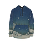 All-Over Print Men's Thicken Pullover Hoodie - Christmas Holiday Collection