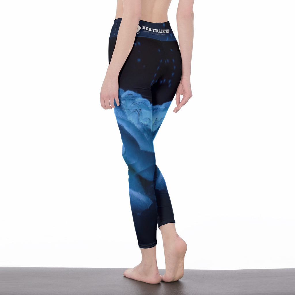 All-Over Print Women's High Waist Leggings | Side Stitch Closure