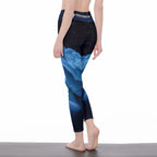 All-Over Print Women's High Waist Leggings | Side Stitch Closure