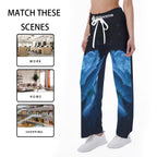 All-Over Print Women's High-waisted Straight-leg Trousers