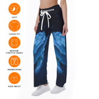 All-Over Print Women's High-waisted Straight-leg Trousers