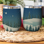 Stainless Steel Cup Wine Tumbler - Christmas Holiday Collection