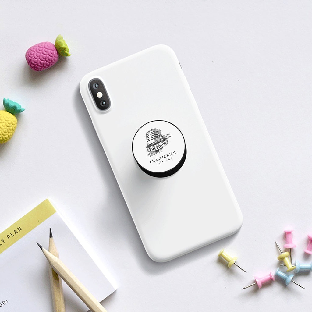 Airbag mobile phone holder - Charlie Kirk Freedom Microphone Collection