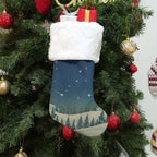 All-Over Print Christmas Socks With Plush Cuff - Christmas Holiday Collection