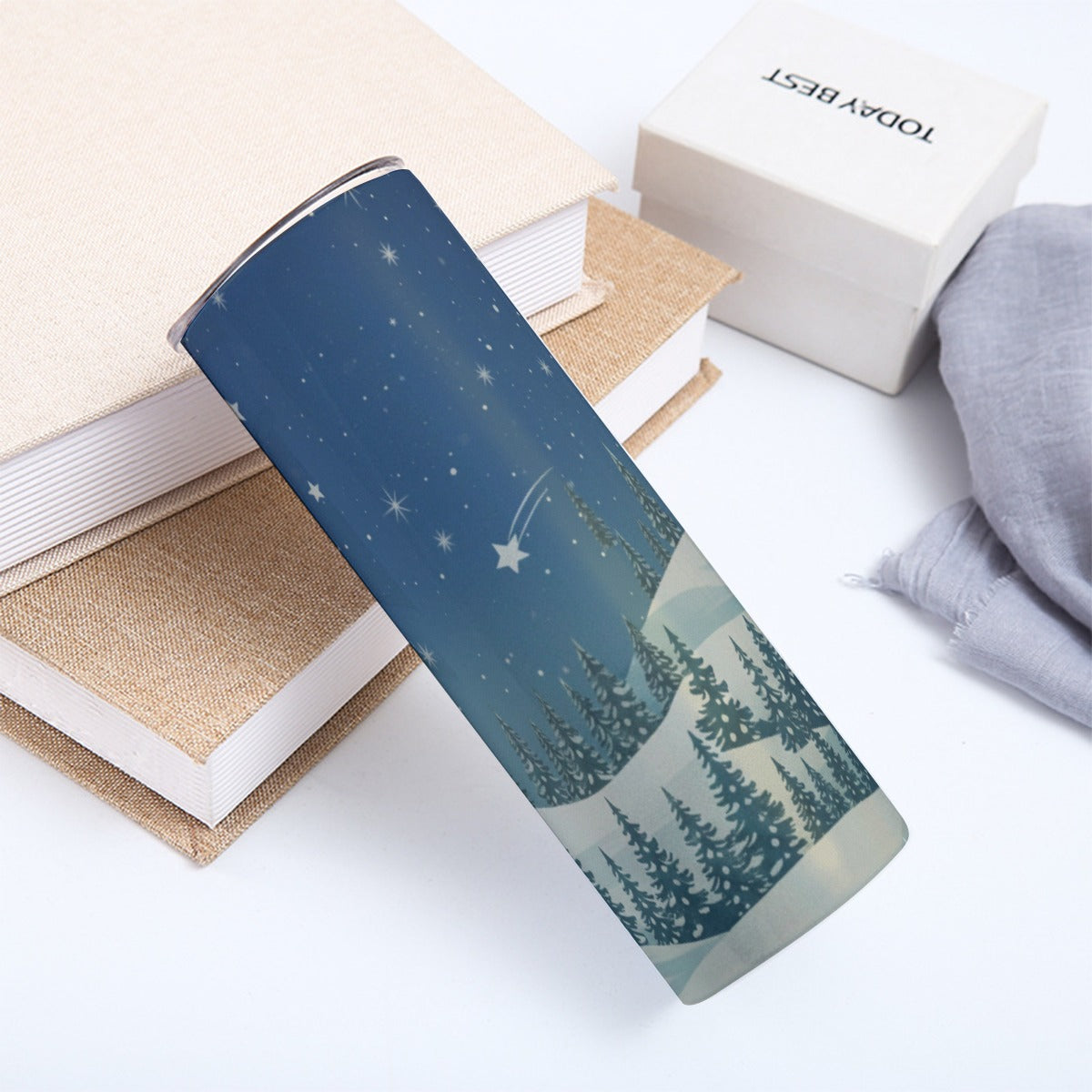 Skinny Tumbler Stainless Steel with Lids 20OZ - Christmas Holiday Collection