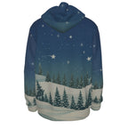 All-Over Print Men's Thicken Pullover Hoodie - Christmas Holiday Collection
