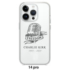 iPhone 14 15 Series Mobile Phone Case | TPU - Charlie Kirk Freedom Microphone Collection