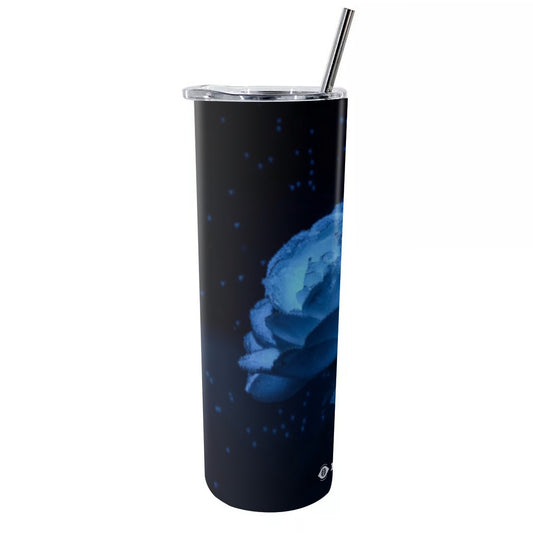 Glitter Tumbler With Stainless Steel Straw 20oz