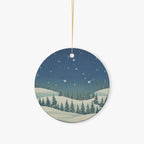 Christmas Round Ornaments For The USA (4pcs）- Christmas Holiday Collection