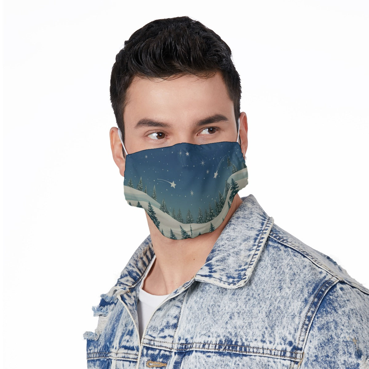 All-Over Print Face Mask with Adjustable Ear Loops - Christmas Holiday Collection