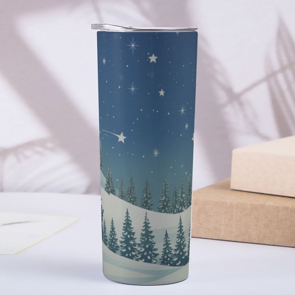 Skinny Tumbler Stainless Steel with Lids 20OZ - Christmas Holiday Collection