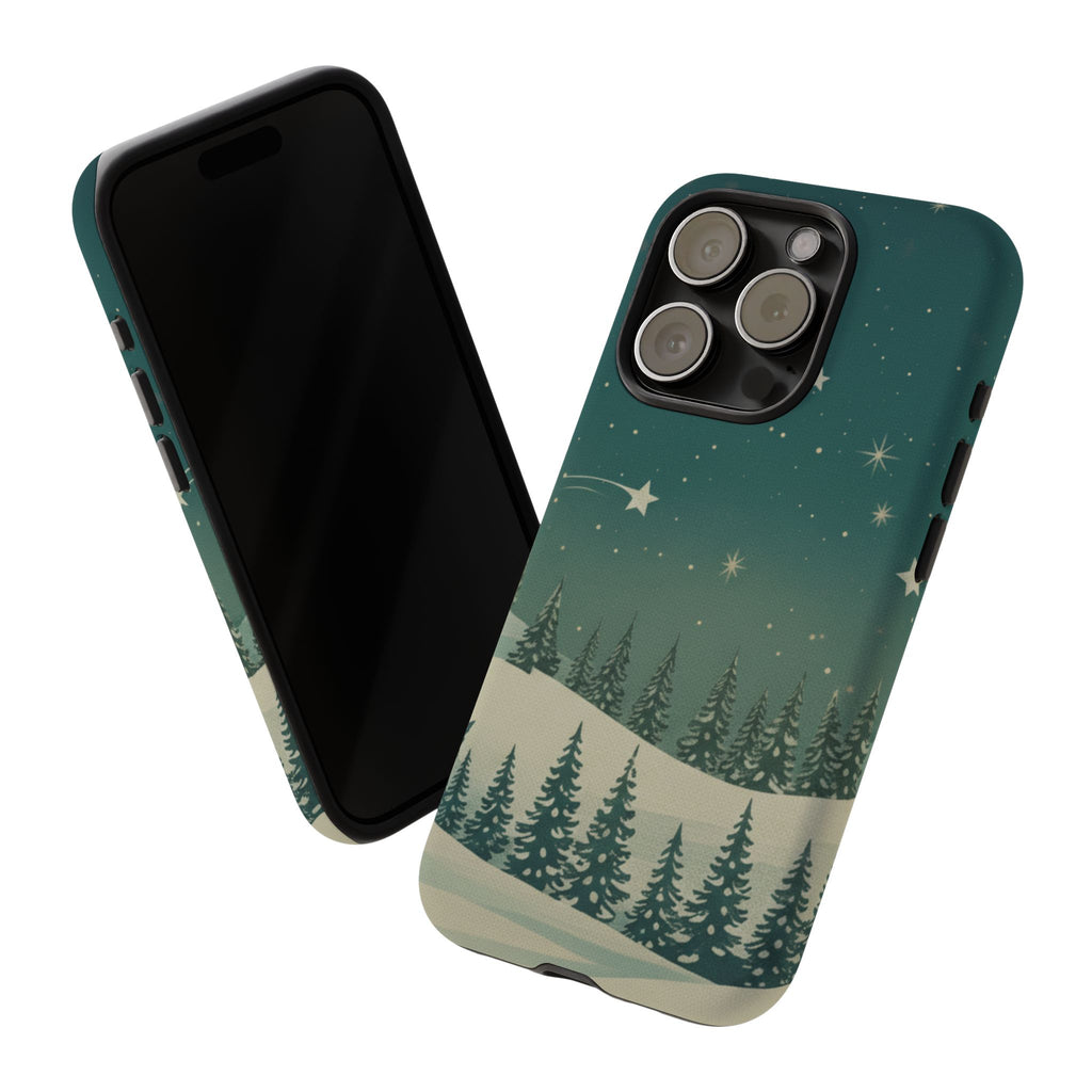 Winter Night Sky iPhone Case - Christmas Holiday Collection