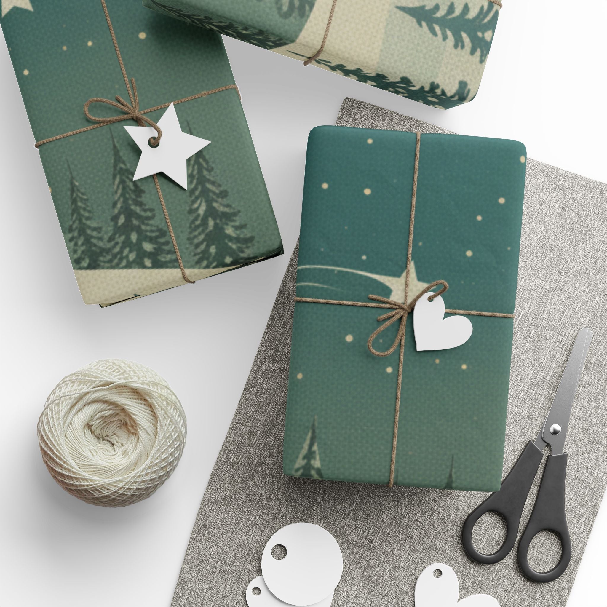 Winter Forest Wrapping Paper Roll - Christmas Holiday Collection