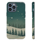 Winter Night Sky iPhone Case - Christmas Holiday Collection