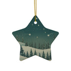 Star Ceramic Ornament - Christmas Holiday Collection